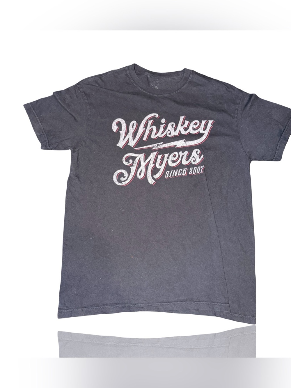Whiskey Myers T-Shirt Unisex Adults Size L Black Distressed Logo Graphic